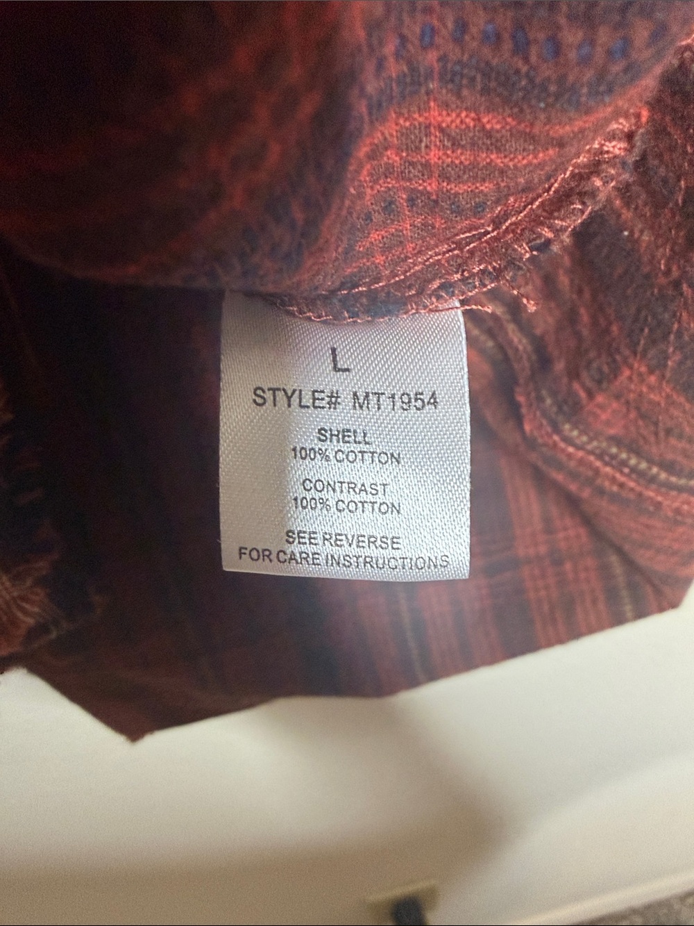 Oli & Hali | Women’s Boho Mixed Media Plaid Flannel Shacket Floral Detail Size L - Picture 7 of 8
